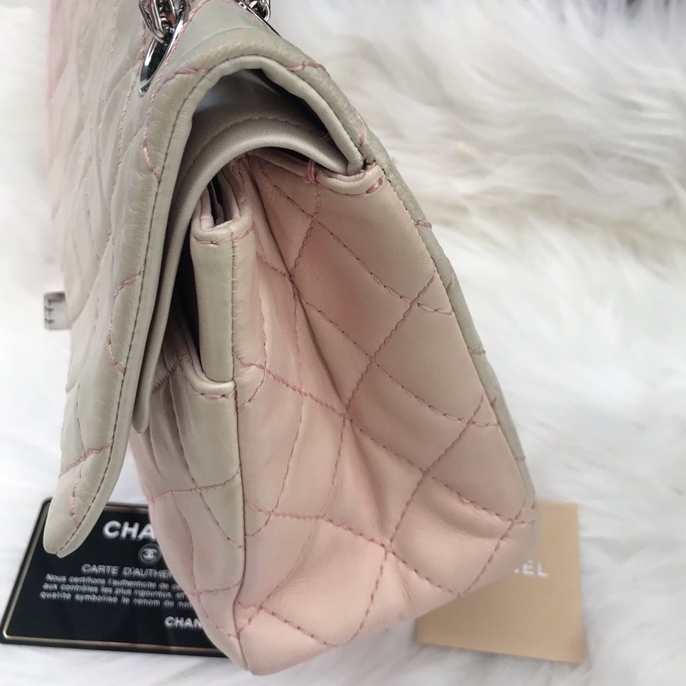 💞 CHANEL 💞 BARBIE OMBRE 2.55 DOUBLE FLAP QUILTED - Picture 10 of 16